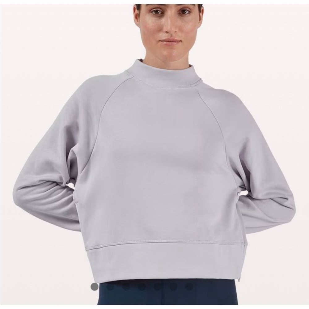 NEW Women's ON CLOUD Running Lilac Purple Crewneck Cotton Top Sweatshirt Small - Picture 8 of 13